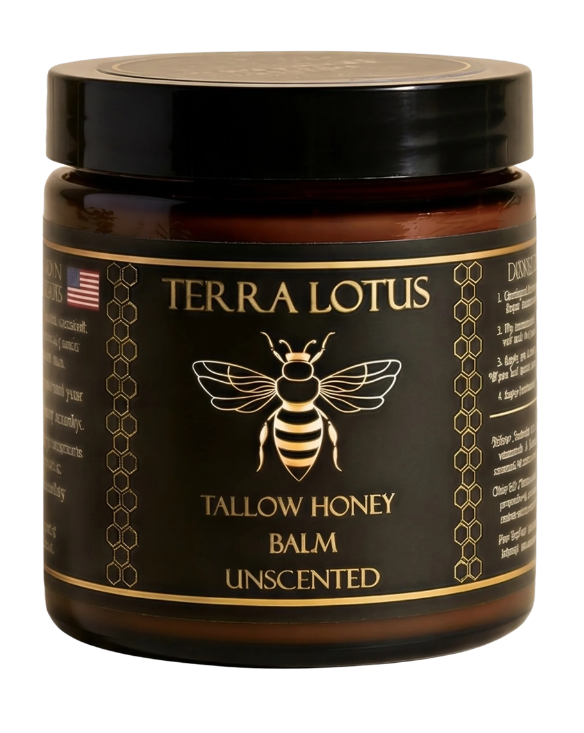 Terra Lotus Organic Tallow Honey Balm to Help Erase Fine Lines, Wrinkles, and Age Spots